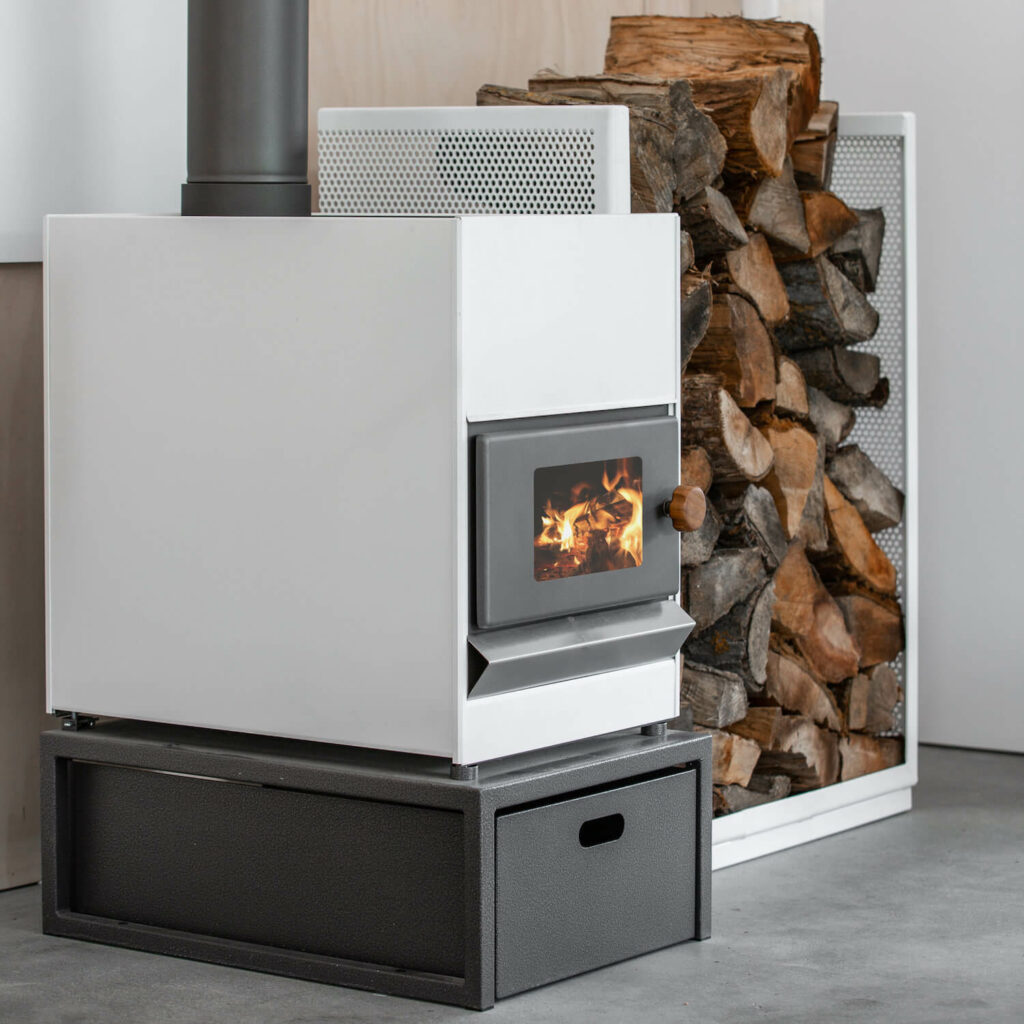 Pyro Classic fireplace in white