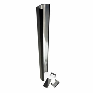 Metro Fires Pioneer Double Flue shield - Black Outer