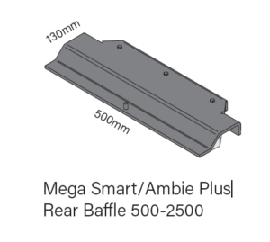 Metro Fires Rear Baffle - Mega Smart / Ambieplus