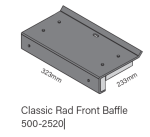 Metro Top Baffle - Classic Rad Front
