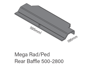 Metro Fires Rear Baffle - LTD Mega Rad/Ped (Steel Only)