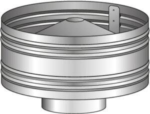 Sfp Anti Down Draft Cowl 150mm S/S