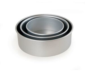 ESSE Silver Anodised Loose Bake Cake Tin