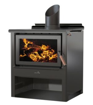 Maxen Kinmont 350-W Clean Air Wood Fire with Woodstack Base