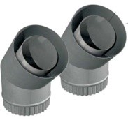 Maxen Triple Skin Offset Flue Bend Kit