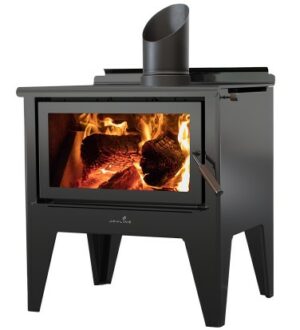 Maxen Kinmont 450-L Clean Air Wood Fire with Leg Base