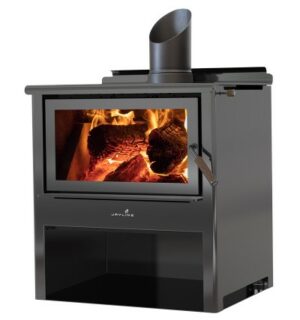 Maxen Kinmont 450-W Clean Air Wood Fire with Woodstack Base