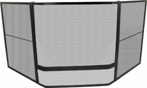 Mesh Fire Guard with Gate - Corner 189