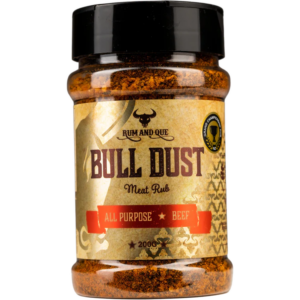 Rum & Que Bull Dust Rub Plastic Shaker (200g)