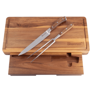 Rural Butcher Carving Knife and Chopping Board Set