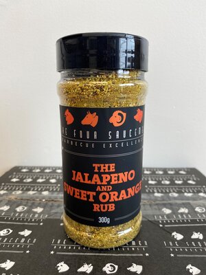 The Four Saucemen Jalapeno and Sweet Orange Rub (300g)