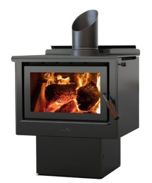Maxen Kinmont 350-P Clean Air Wood Fire with Pedestal Base