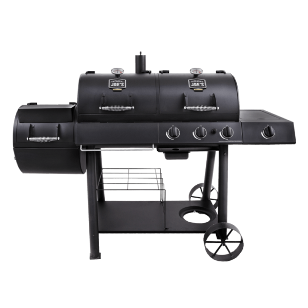 Oklahoma Joes Longhorn Combo Charcoal Gas Smoker and Grill 21209029 2