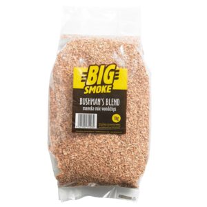 BUSHMANS COARSE WOODCHIPS 1KG BIG SMOKE