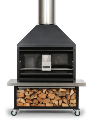 Metro Fires Outdoor 1200 Braai - F/S Fire, Trolley & Flue (4 items)