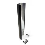Metro Pioneer 900mm Double Flue shield - Black Out