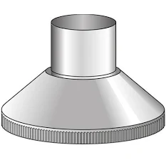 Cowl S/S 100mm - 200mm Base only