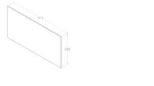 Jayline FR400 Door Glass 513x260x5mm