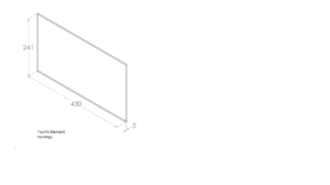 Jayline FR300 Door Glass 430x241x5mm