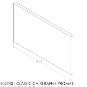 Jayline Classic FS CA Baffle 515x295x20mm (Promat)
