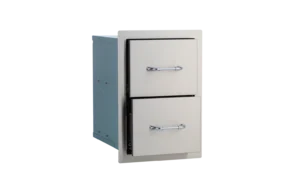 Bull Double Drawer - Stainless Steel