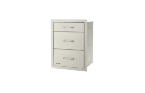 Bull Stainless Steel Triple Drawer System