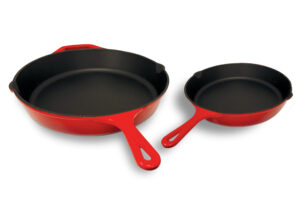 Metro Fire Pit Cast Iron Skillet Set - Enamel